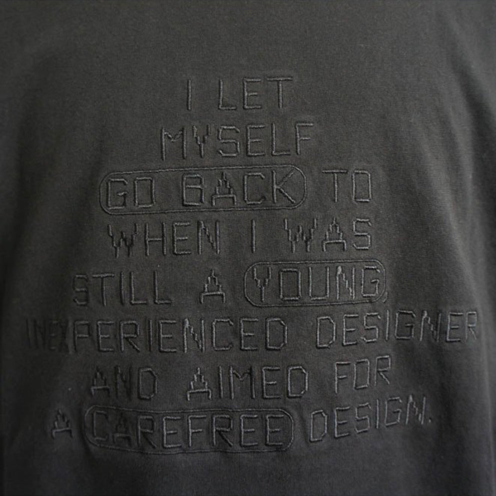 22SS CONCEPT T-SHIRTS FRONT EMB. (BLACK/BLACK)
