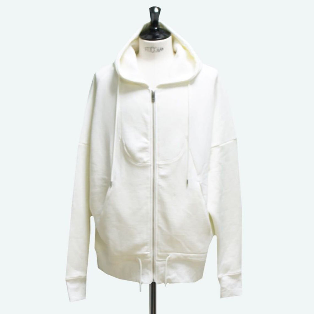 22SS ZIP UP EMB. HOODIE (white)