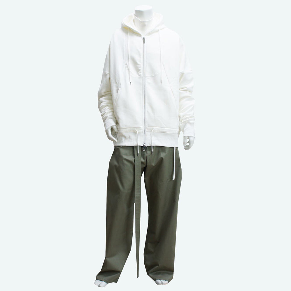 22SS ZIP UP EMB. HOODIE (white)