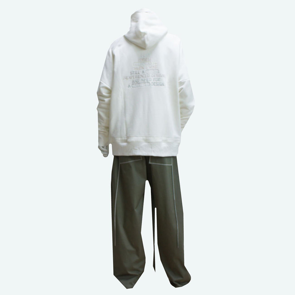 22SS ZIP UP EMB. HOODIE (white)