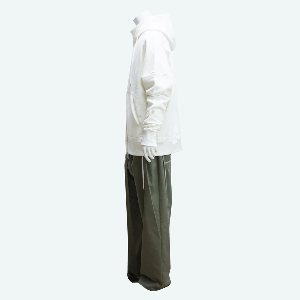 22SS ZIP UP EMB. HOODIE (white)