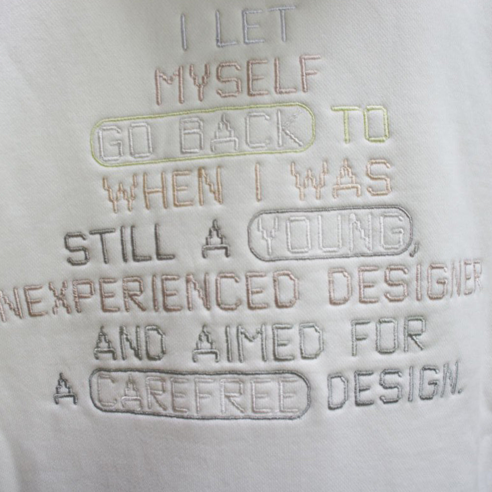 22SS ZIP UP EMB. HOODIE (white)
