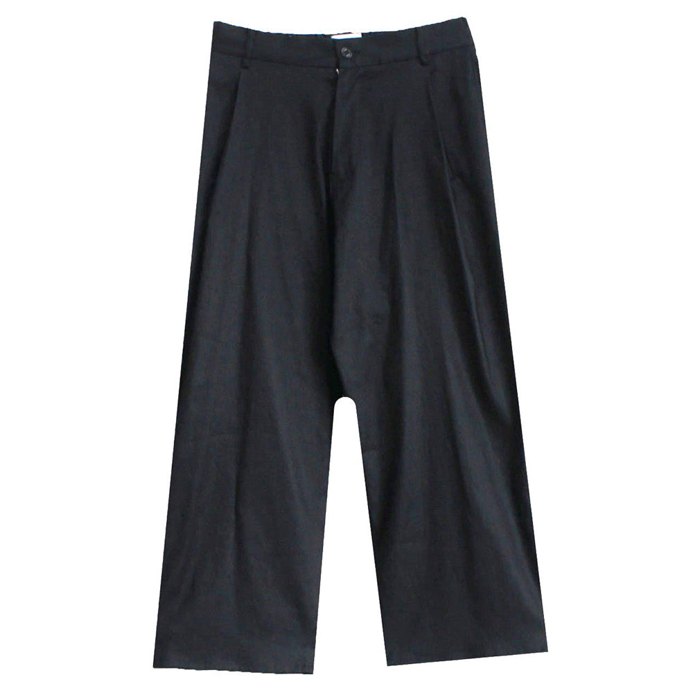 WIDE STRAIGHT PANTS LINEN