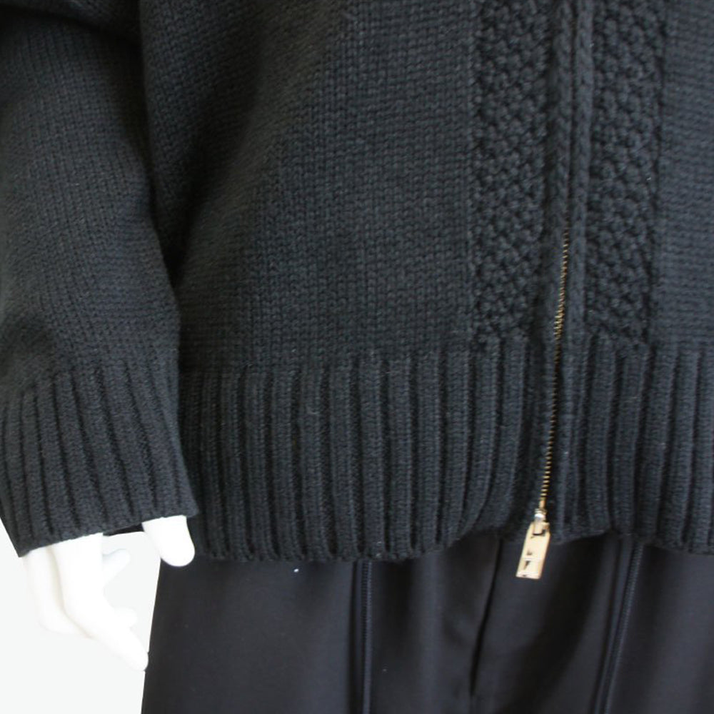 2023 AW KNIT BALLOON BLOUSON (white line)