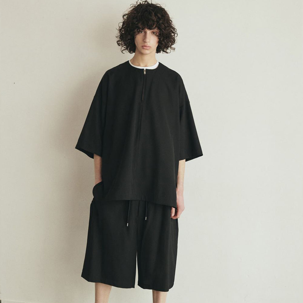 2023 AW PULLOVER ZIP SHIRTS (black)