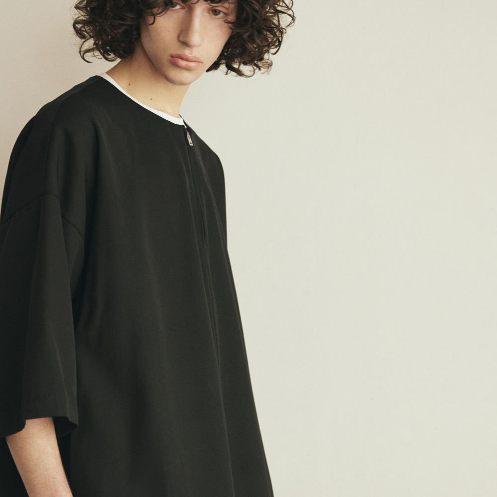 2023 AW PULLOVER ZIP SHIRTS (black)