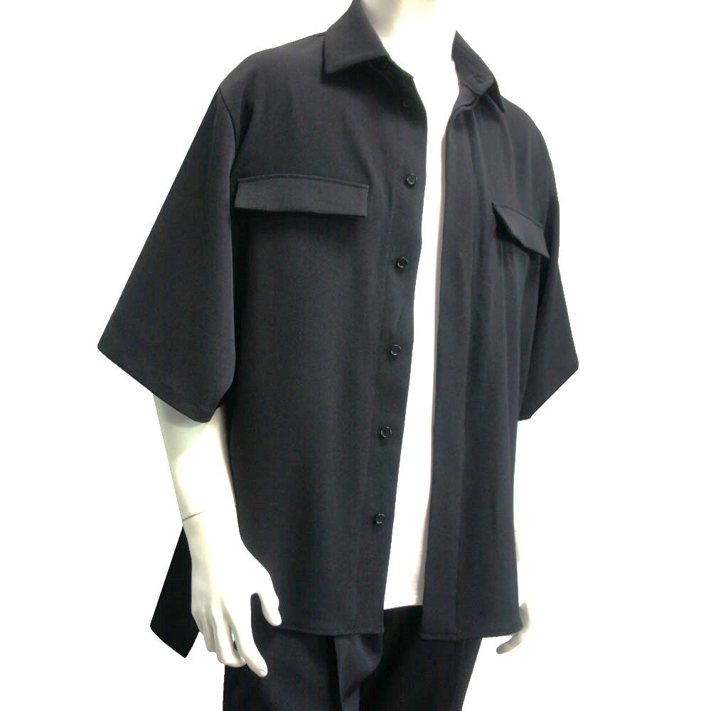 25SS TWILL W_POCKET WHIRTS (TWILL TWIMY)BLACK