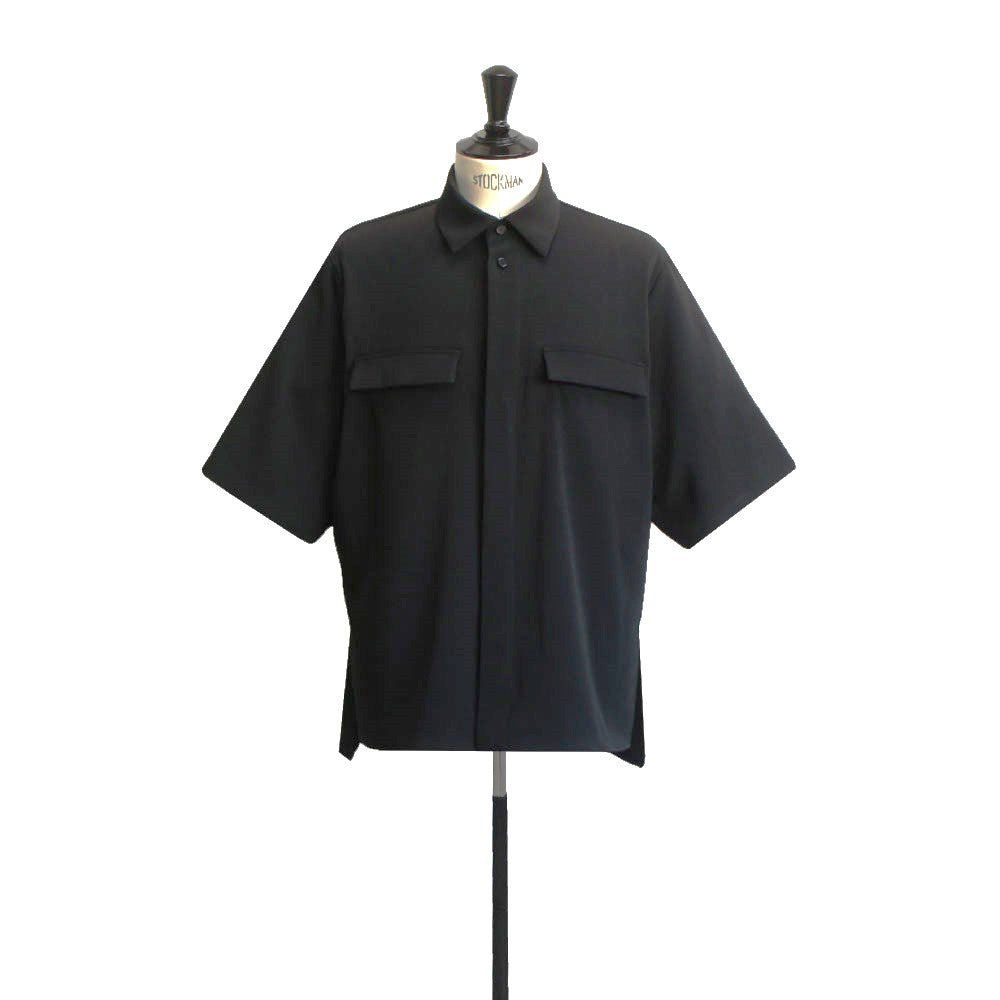 25SS TWILL W_POCKET WHIRTS (TWILL TWIMY)BLACK