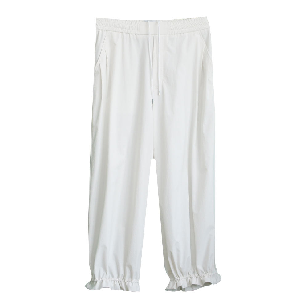 24AW SUPER WIDE GATHER PANTS FAB_NO.1 WHITE