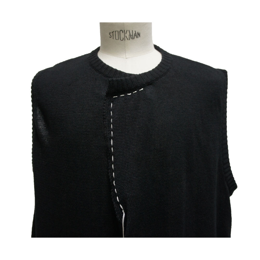 24SS KNIT VEST (BLACK)