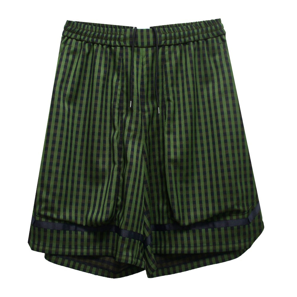 24SS STRIPE HARF PANTS(GREEN STRIPE)