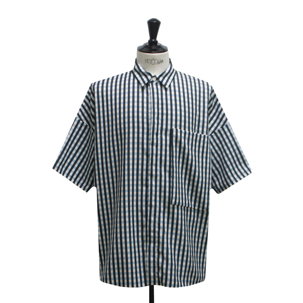 2024SS BIG POCKET STRIPE SHIRTS(BLUE)