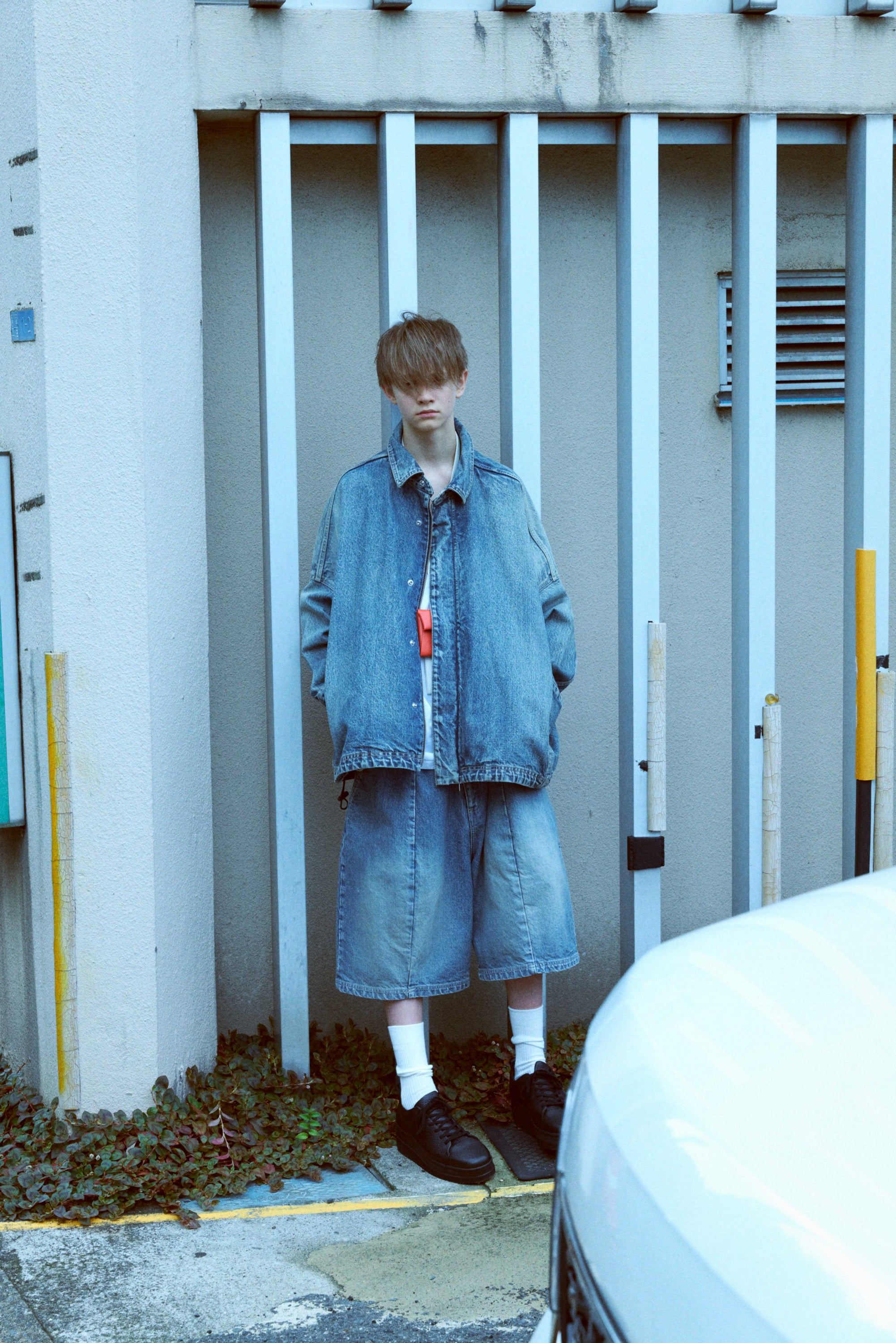 26SS DENIM BARREL HARF PANTS (DENIM)