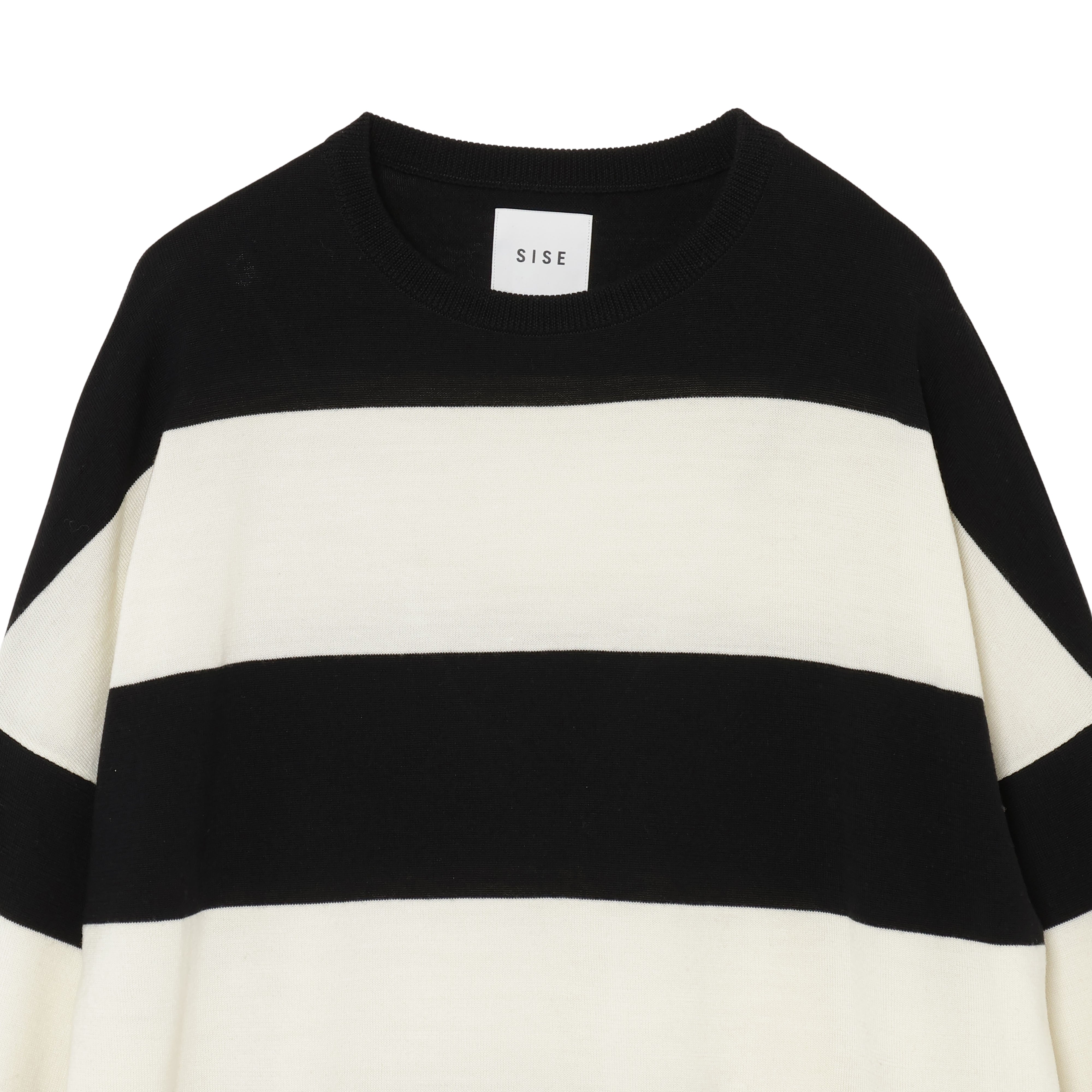 25AW BORDER KNIT (BLACK)