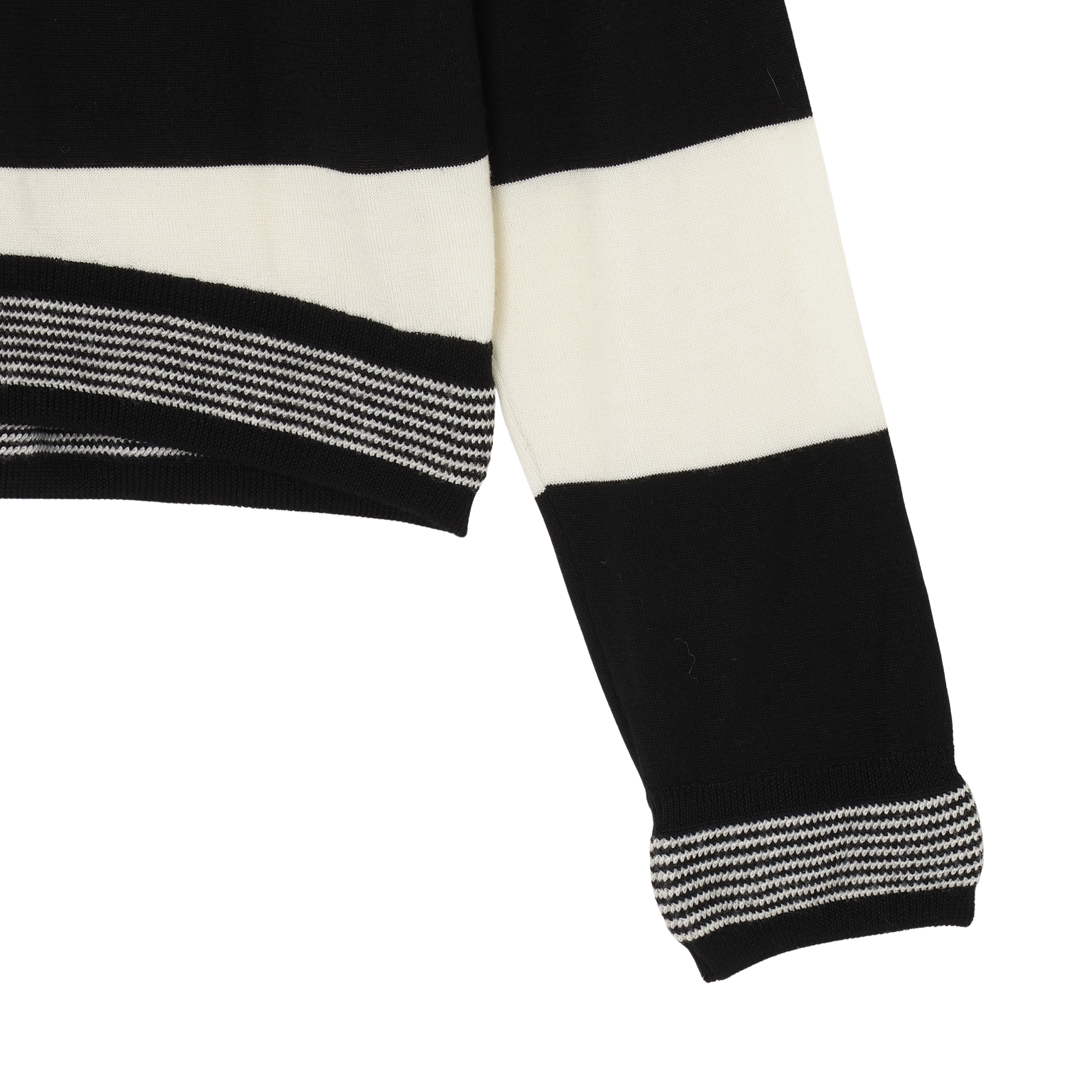 25AW BORDER KNIT (BLACK)