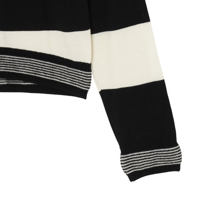 25AW BORDER KNIT (GRAY/WHITE)