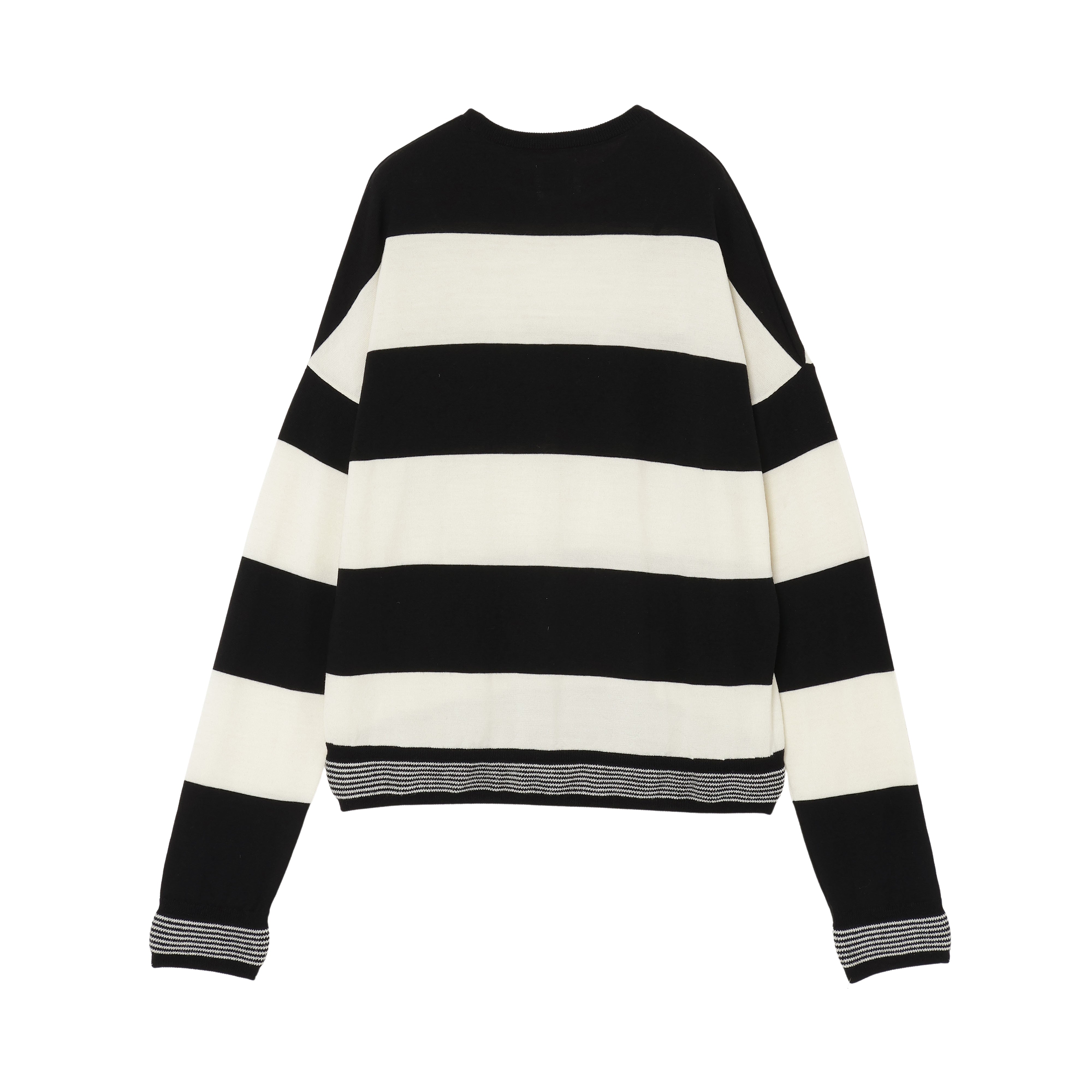 25AW BORDER KNIT (BLACK)