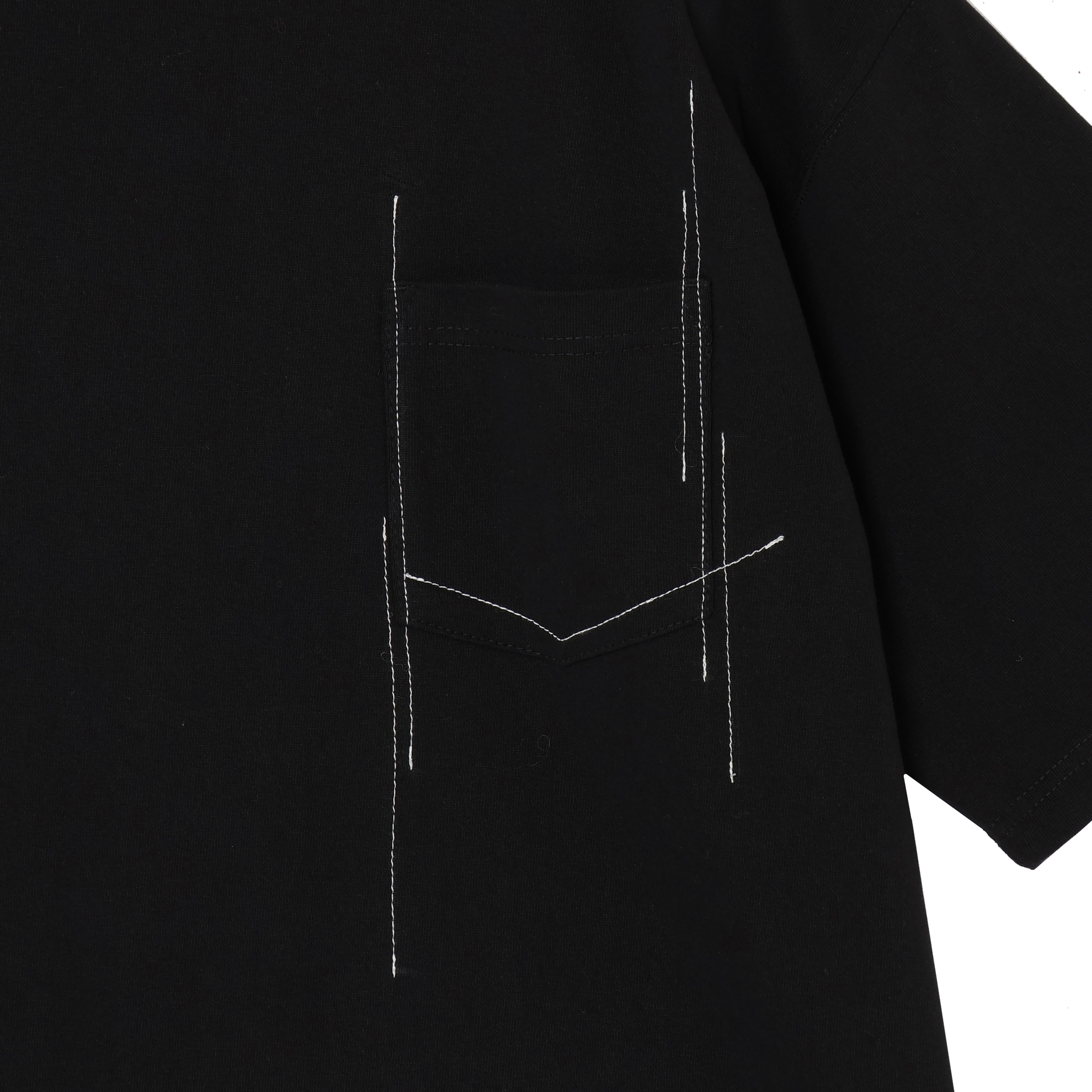 25AW STITCHING T-SHIRTS (BLACK/WHITE)