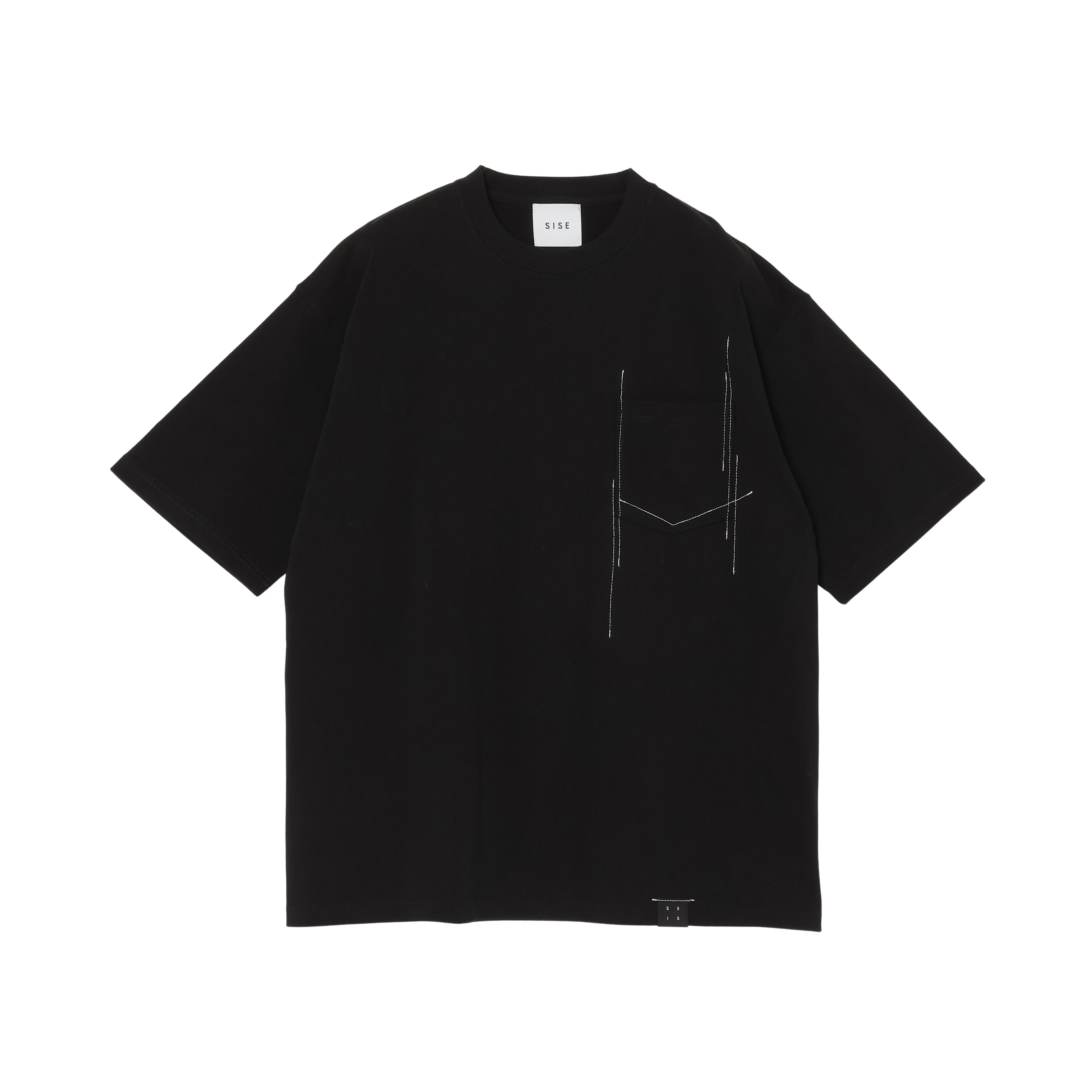25AW STITCHING T-SHIRTS (WHITE/BLACK)