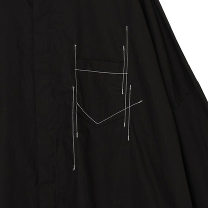25AW STECHING SHIRTS (BLACK)