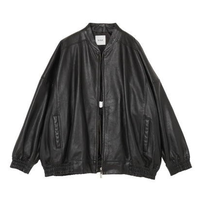 25AW LEATHER BALLOON BLOUSON (BLACK)