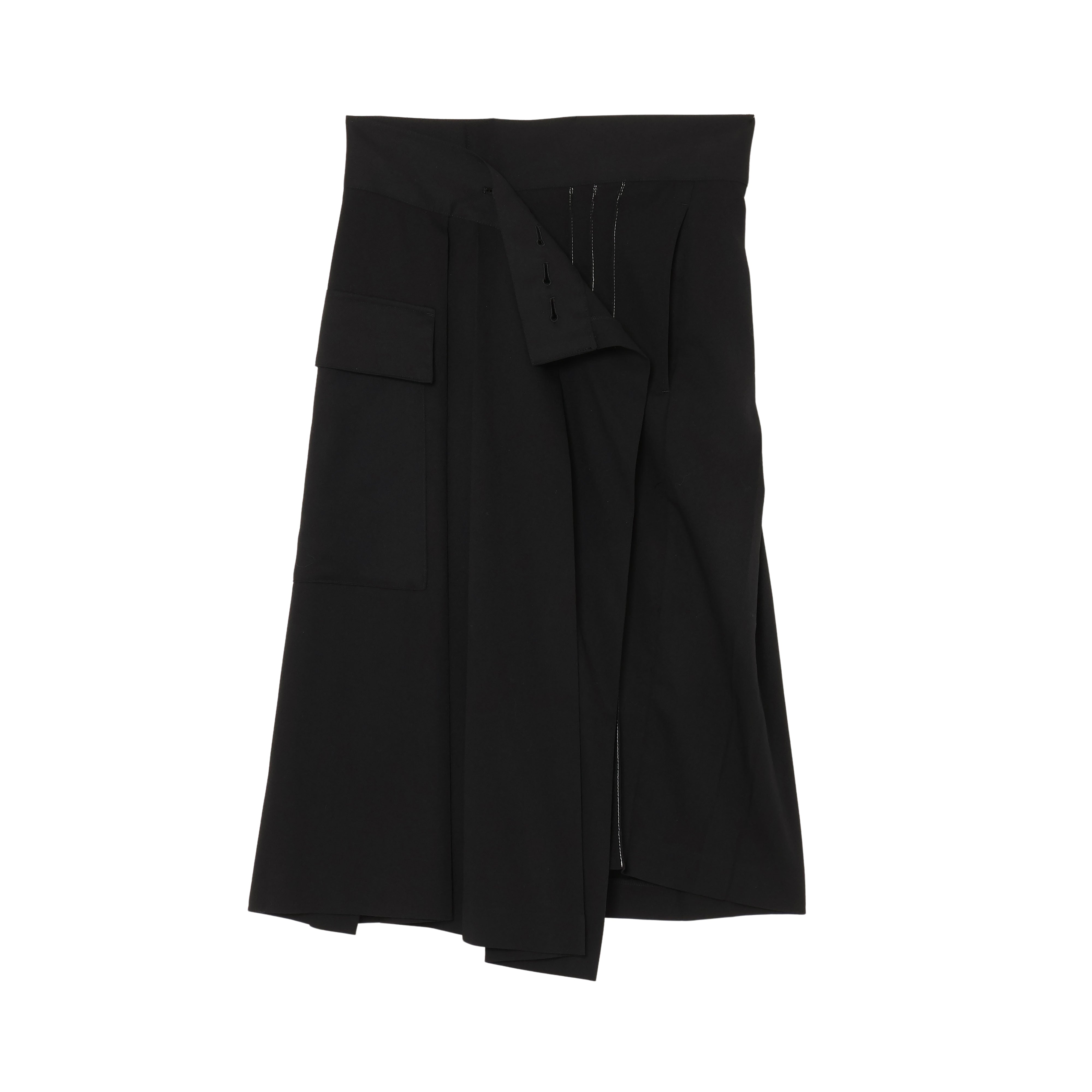 25AW WRAP SKIRT (BLACK)