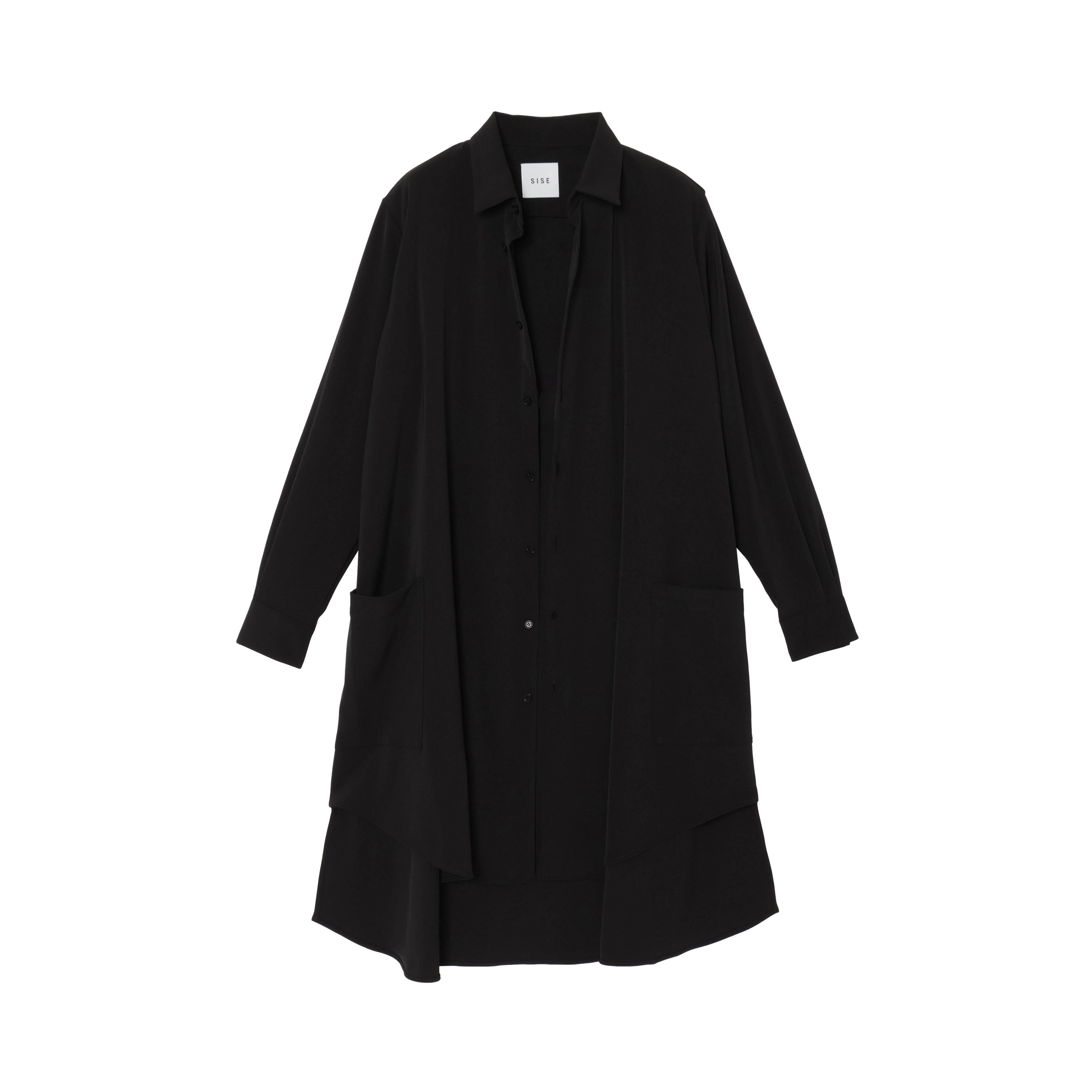 LONG SHIRTS (TWILL TWIMY) BLACK