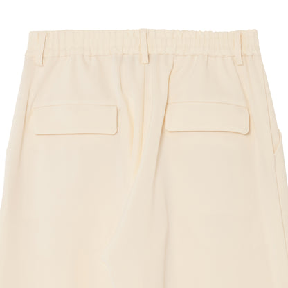 WIDE STRAIGHT PANTS (TWILL TWIMY) WHITE