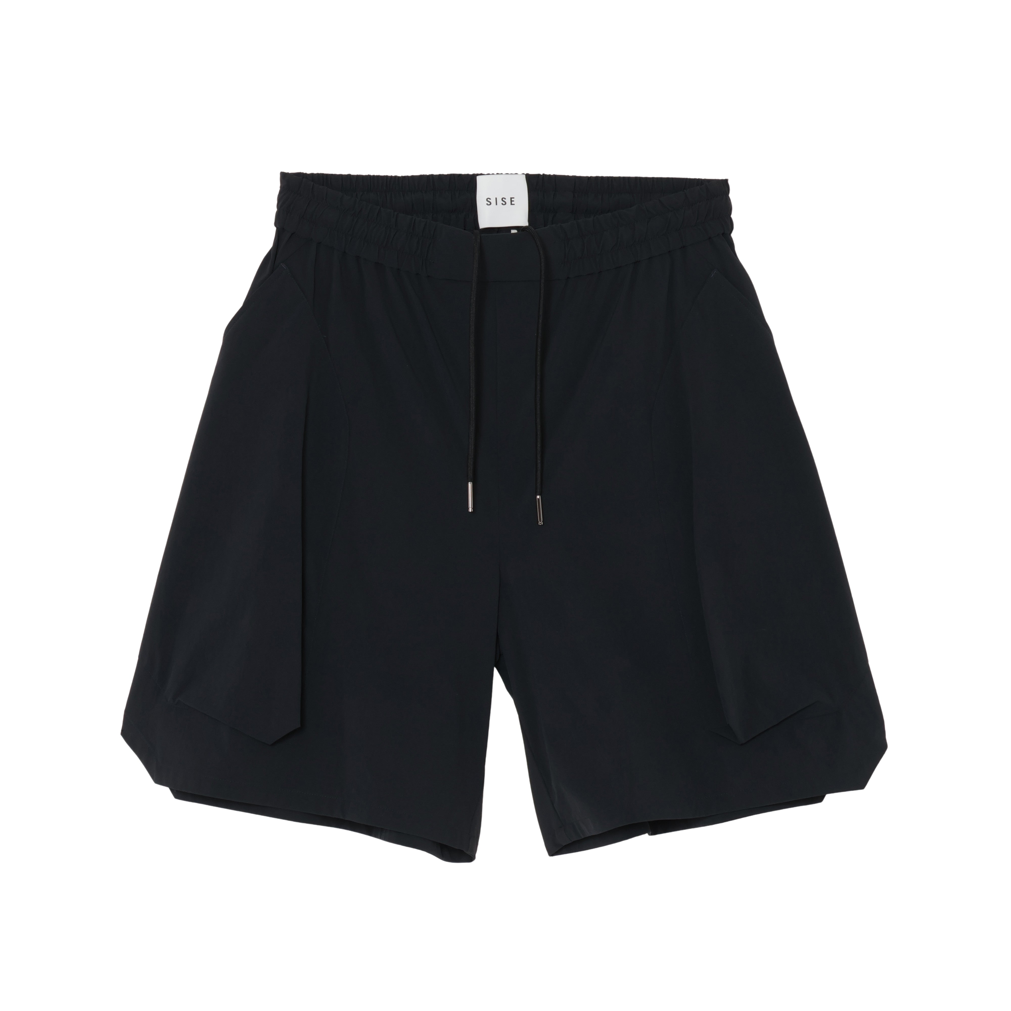 HARF PANTS  (RECYCLING FAB.) BLACK