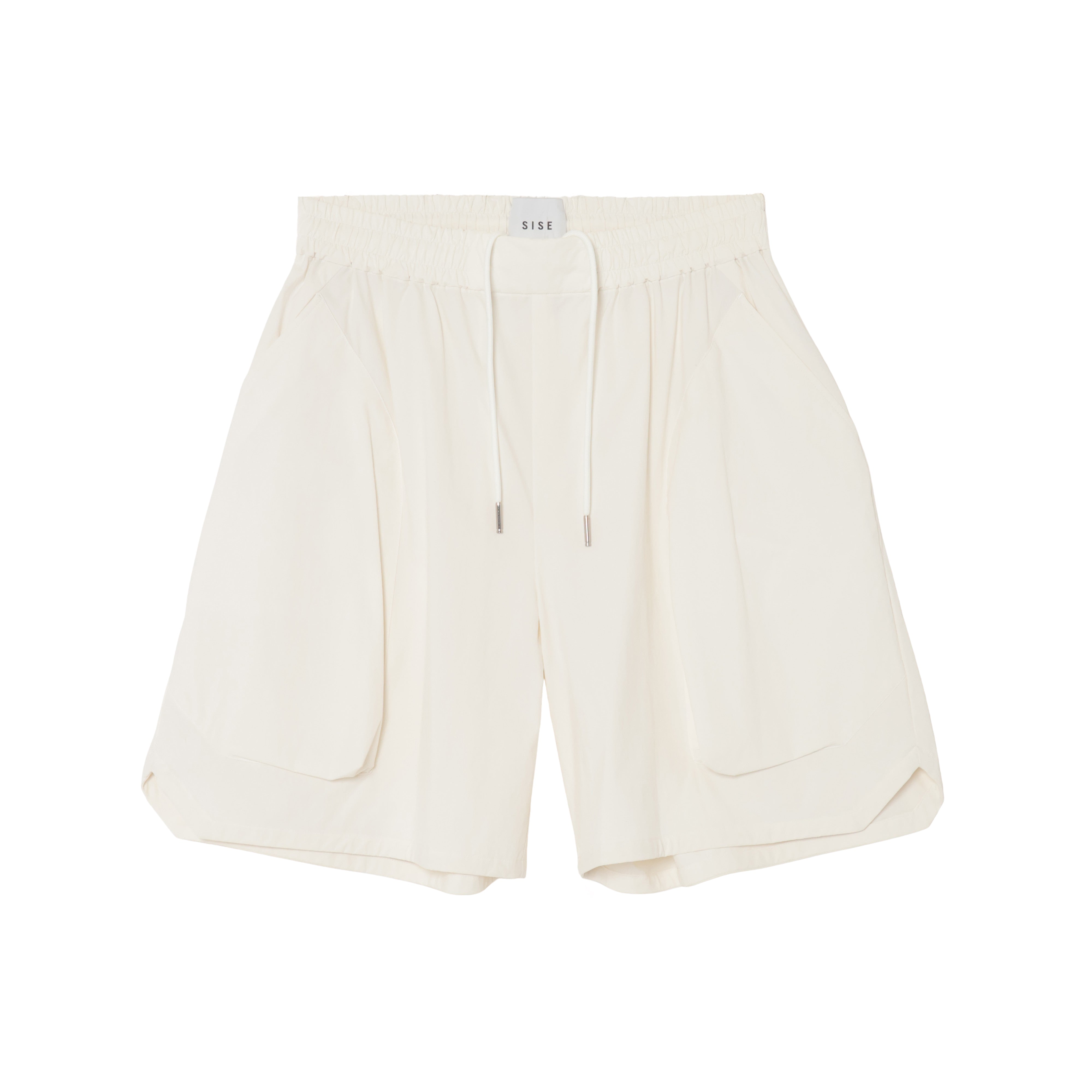 HARF PANTS  (RECYCLING FAB.) WHITE