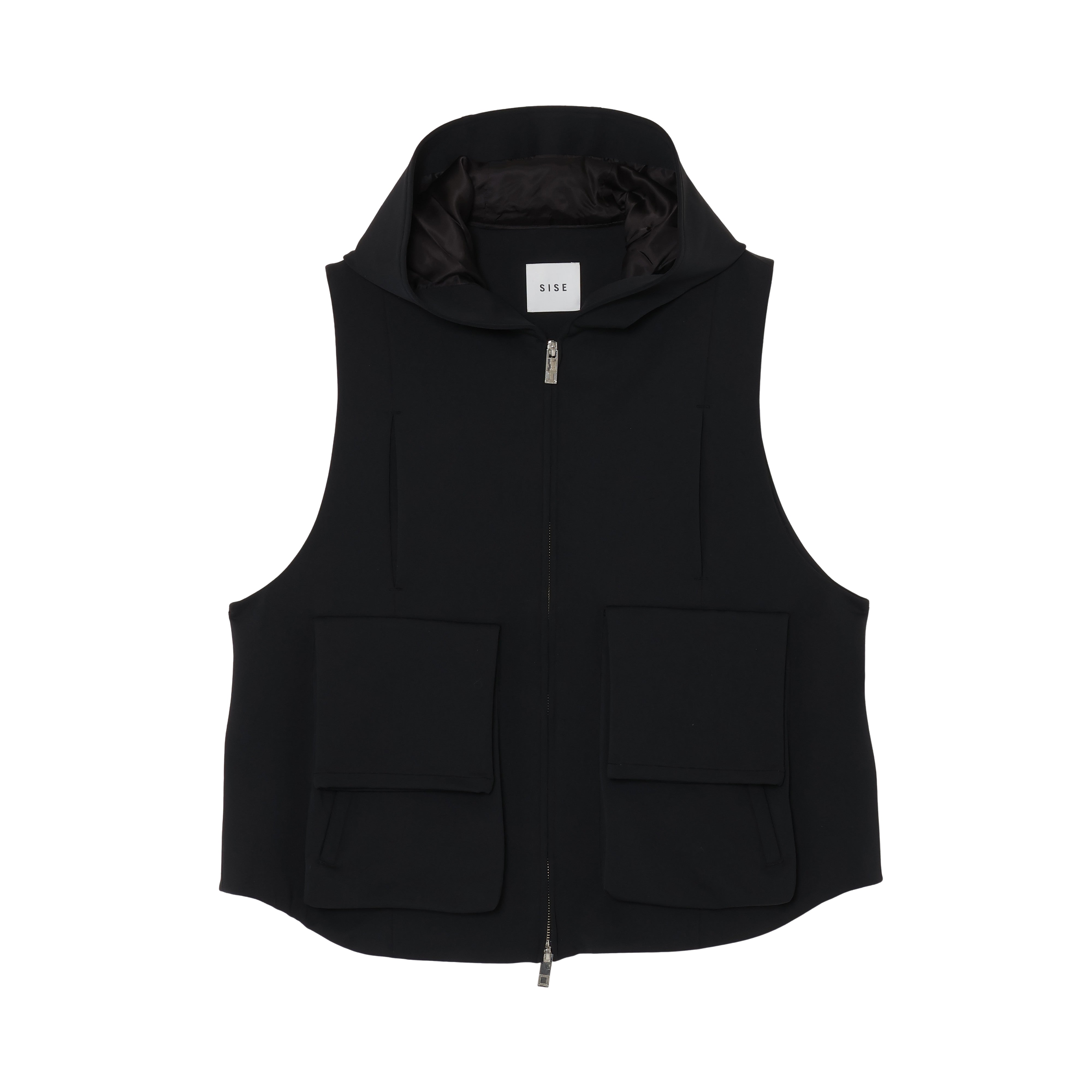25SS HOODIE VEST (BLACK)