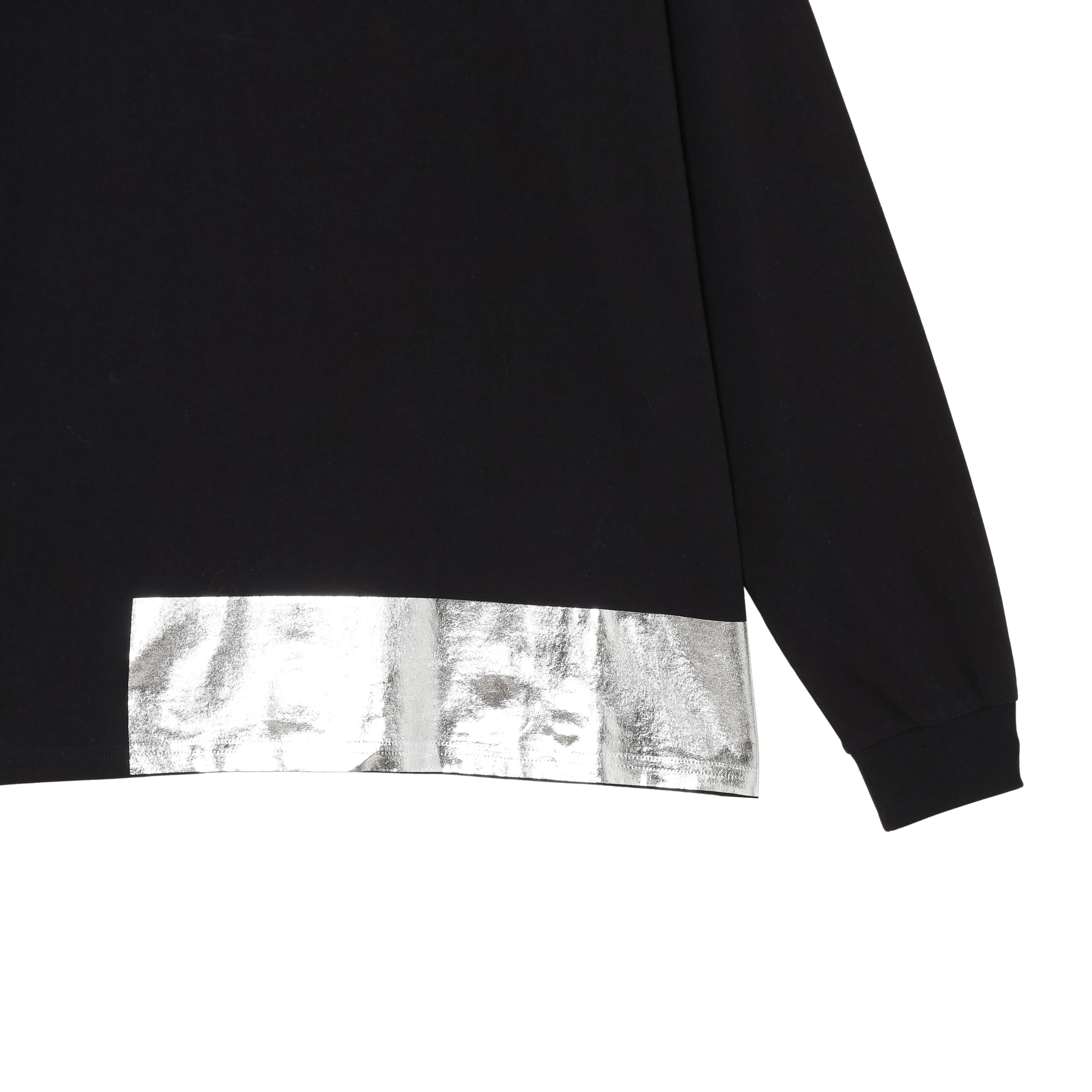 SILVER LONG T-SHIRTS (BLACK)