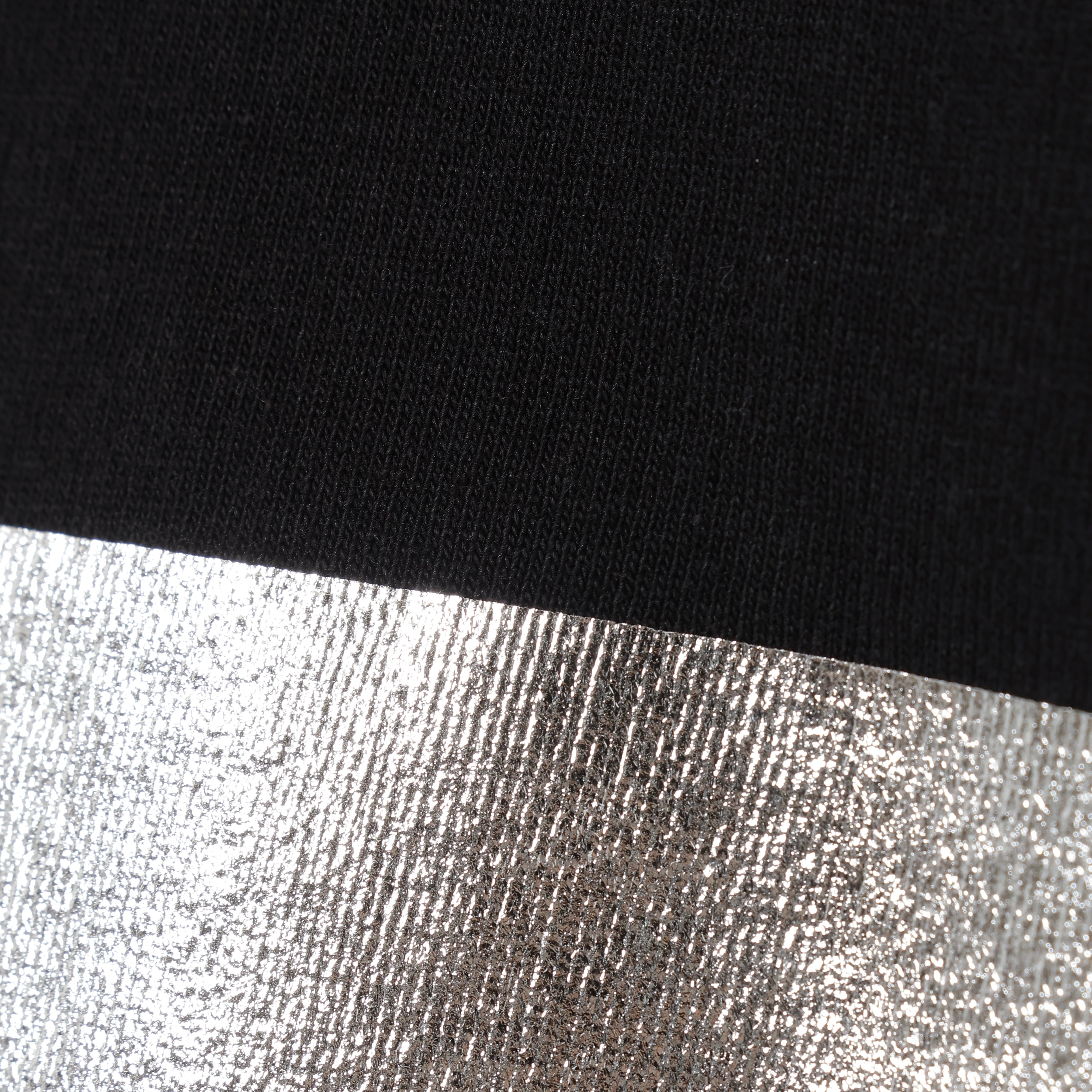 SILVER LONG T-SHIRTS (BLACK)