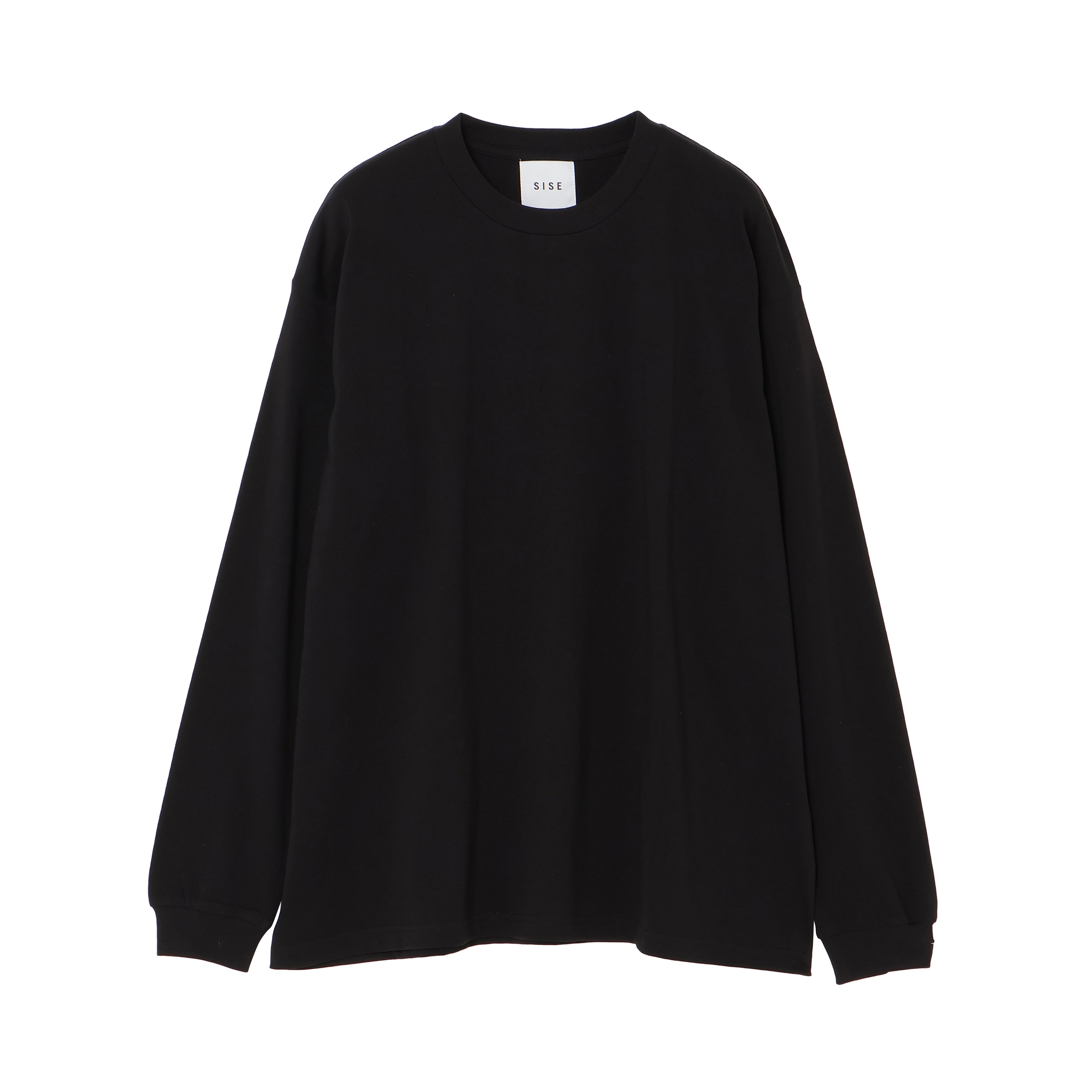 BACK TAPE LONG T-SHIRTS (BLACK)