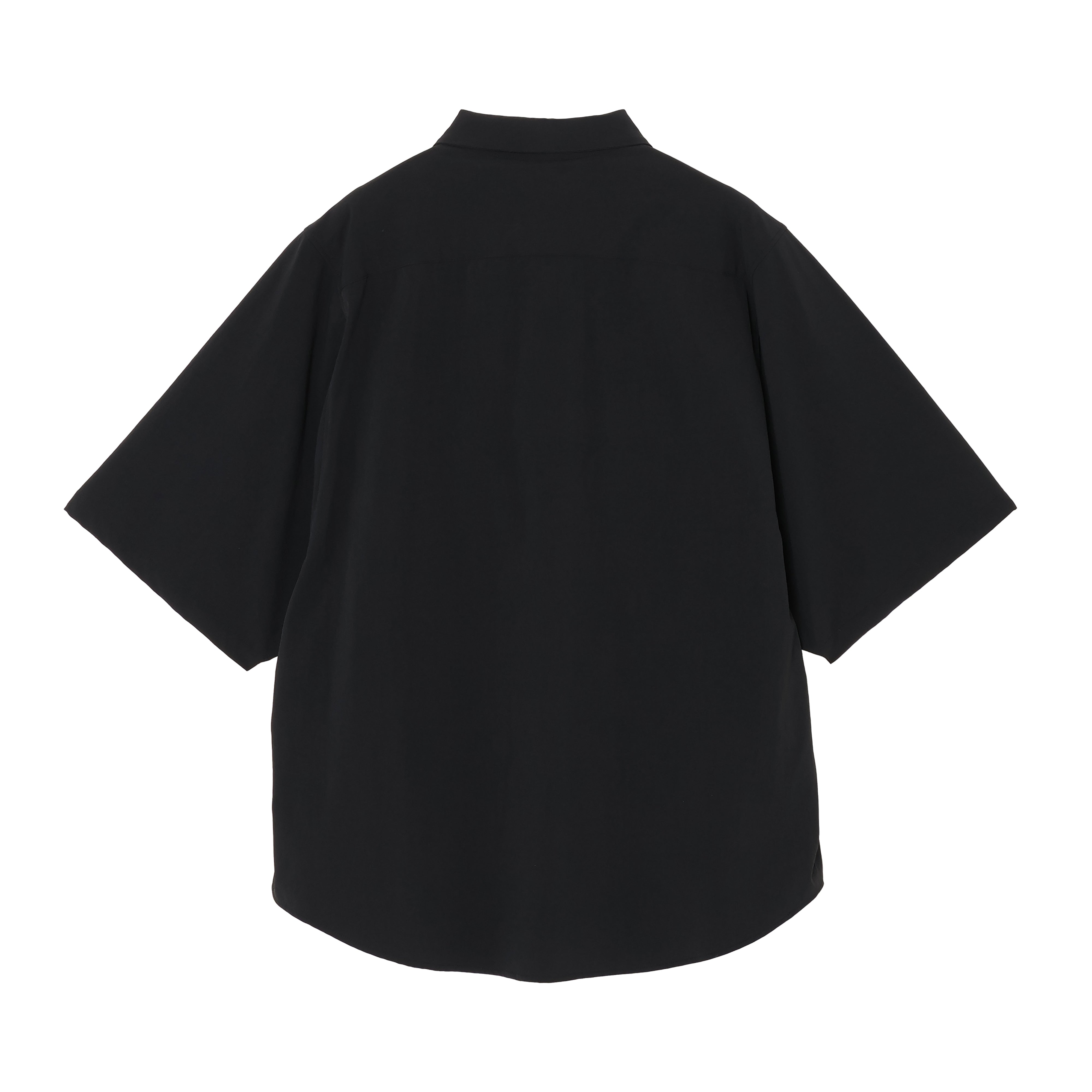 BIG POCKET SHORT SLEEVE SHIRTS（RECYCLING FAB.) BLACK