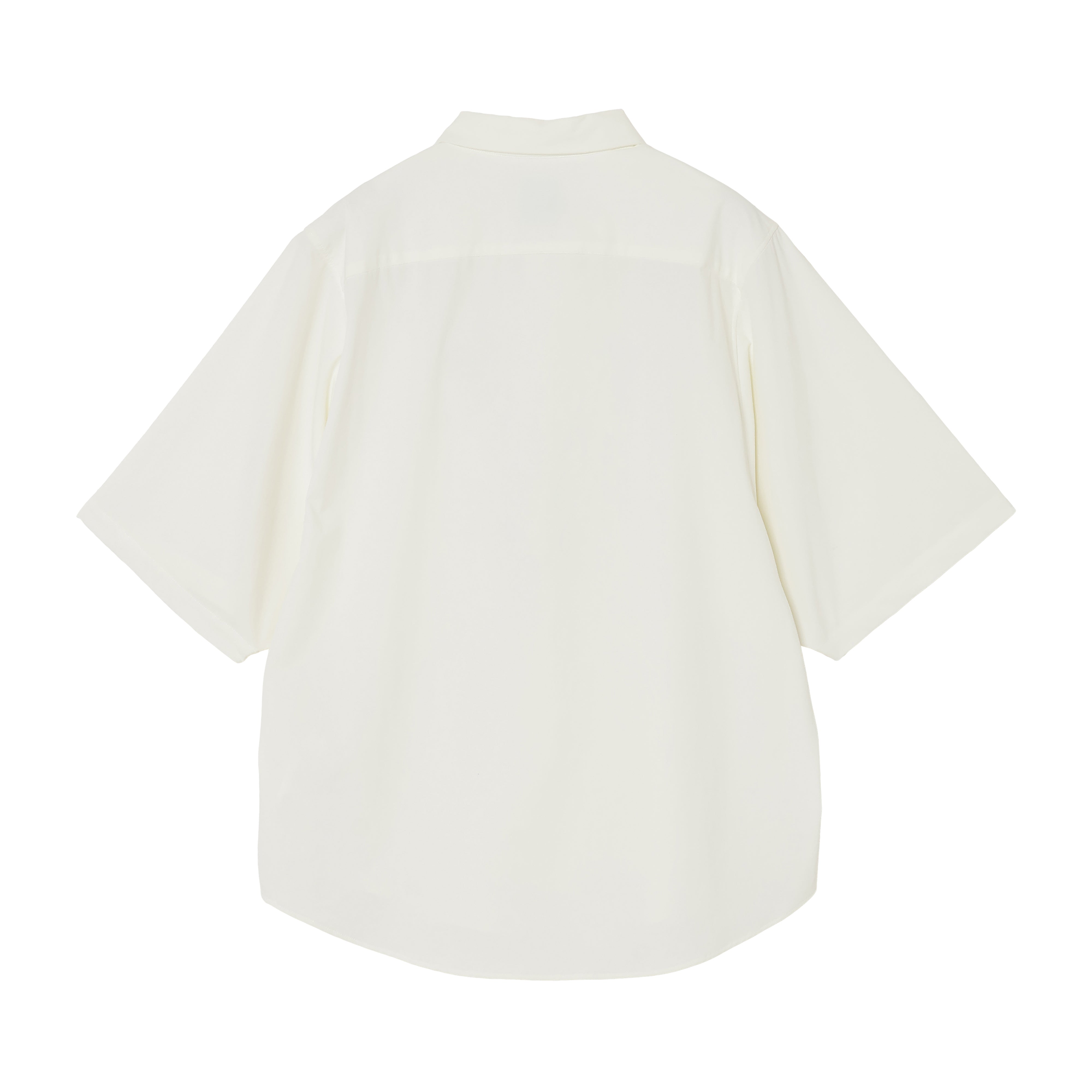 BIG POCKET SHORT SLEEVE SHIRTS（RECYCLING FAB.) WHITE
