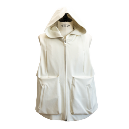 25SS HOODIE VEST WHITE