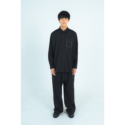 25AW STECHING SHIRTS (BLACK)