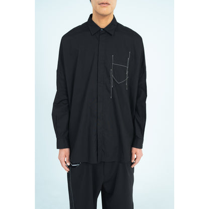 25AW STECHING SHIRTS (BLACK)