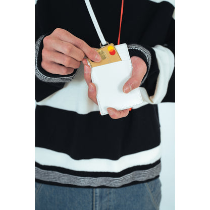 【UNKNOWN PRODUCTS x SISE】 COLLABORATION SMALL LEATHER GOODS (WHITE/ORANGE)
