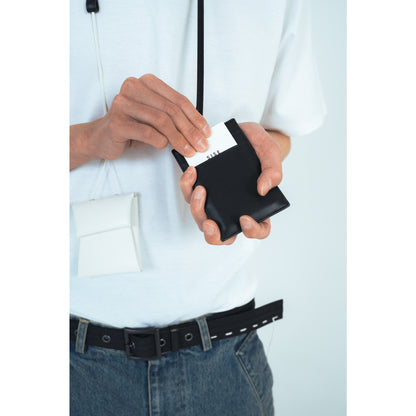 【UNKNOWN PRODUCTS x SISE】 COLLABORATION SMALL LEATHER GOODS (BLACK/WHITE)
