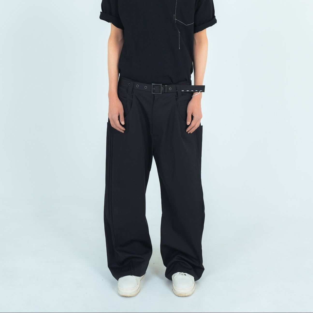 25AW WIDE COTTON PANTS (BLACK)