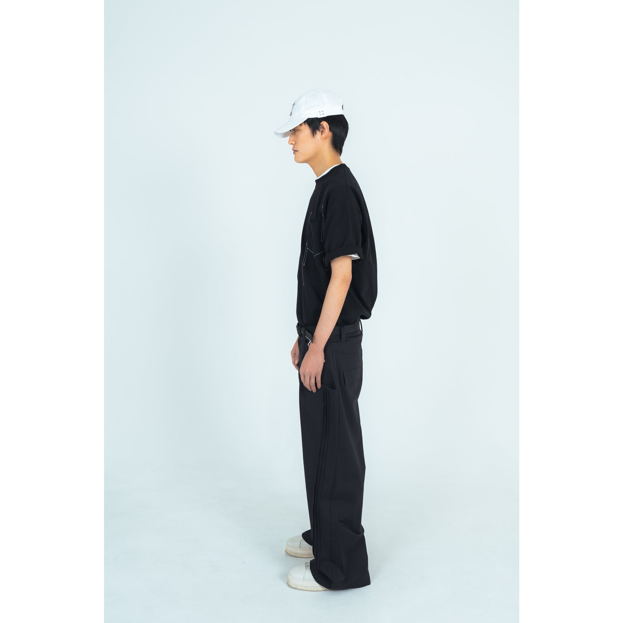 25AW STITCHING T-SHIRTS (BLACK/WHITE)