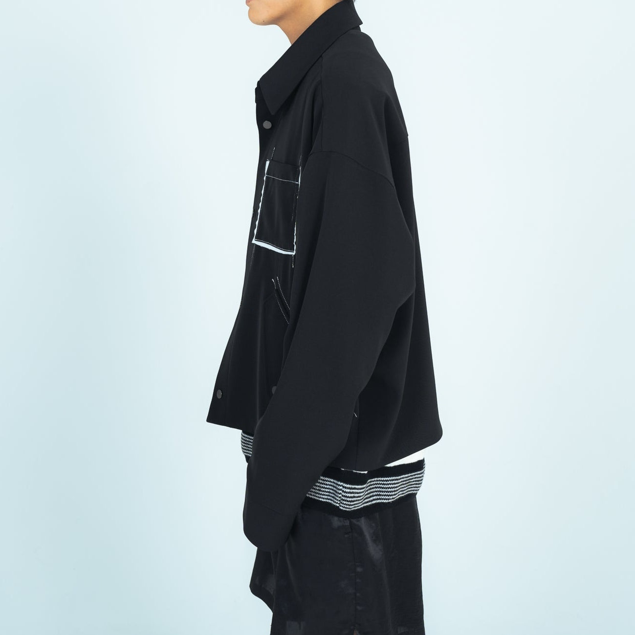 25AW STITCHING BLOUSON (BLACK)