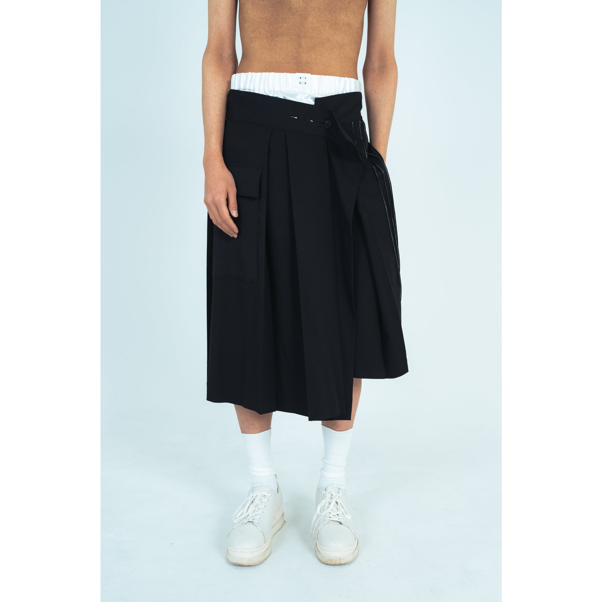 25AW WRAP SKIRT (BLACK)