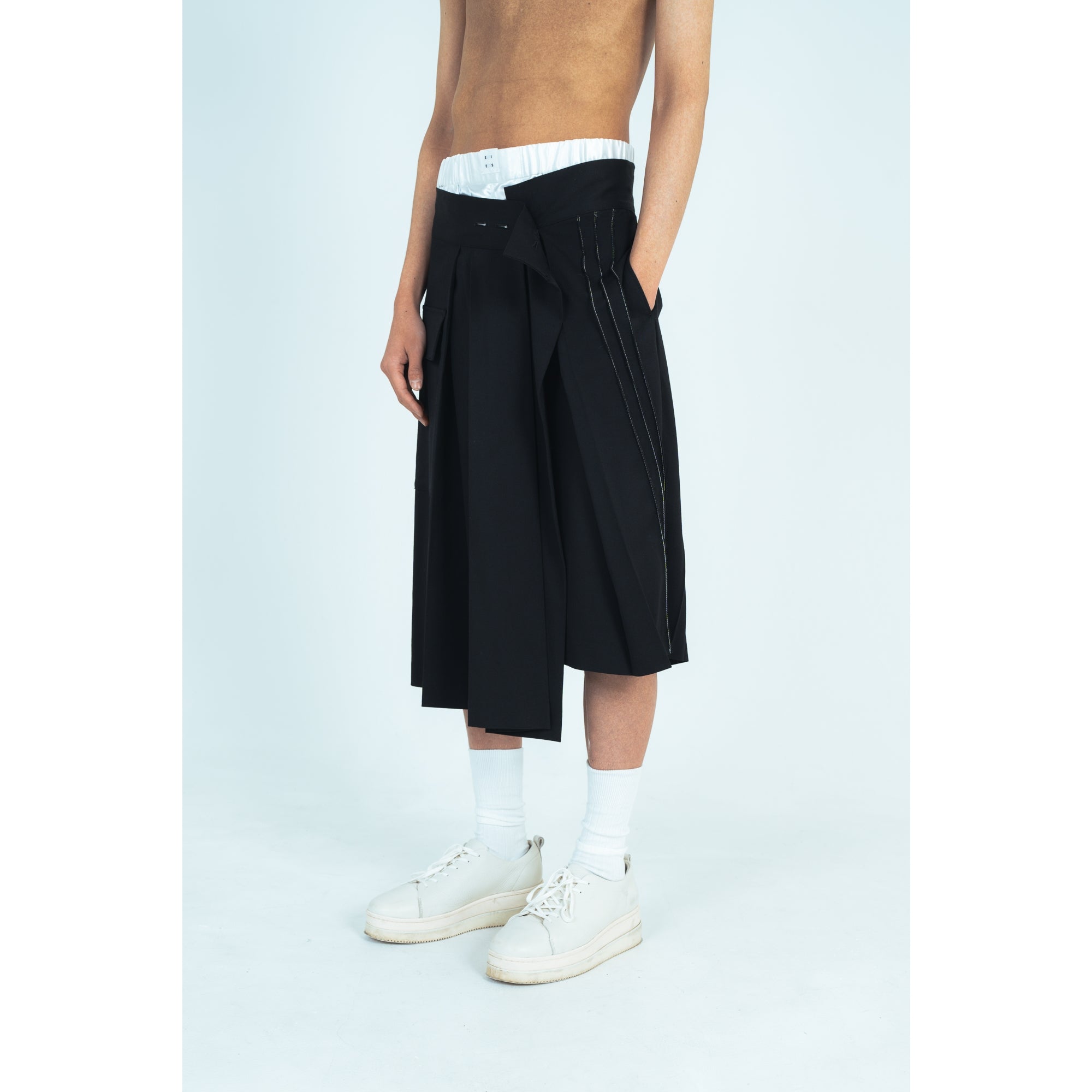 25AW WRAP SKIRT (BLACK)