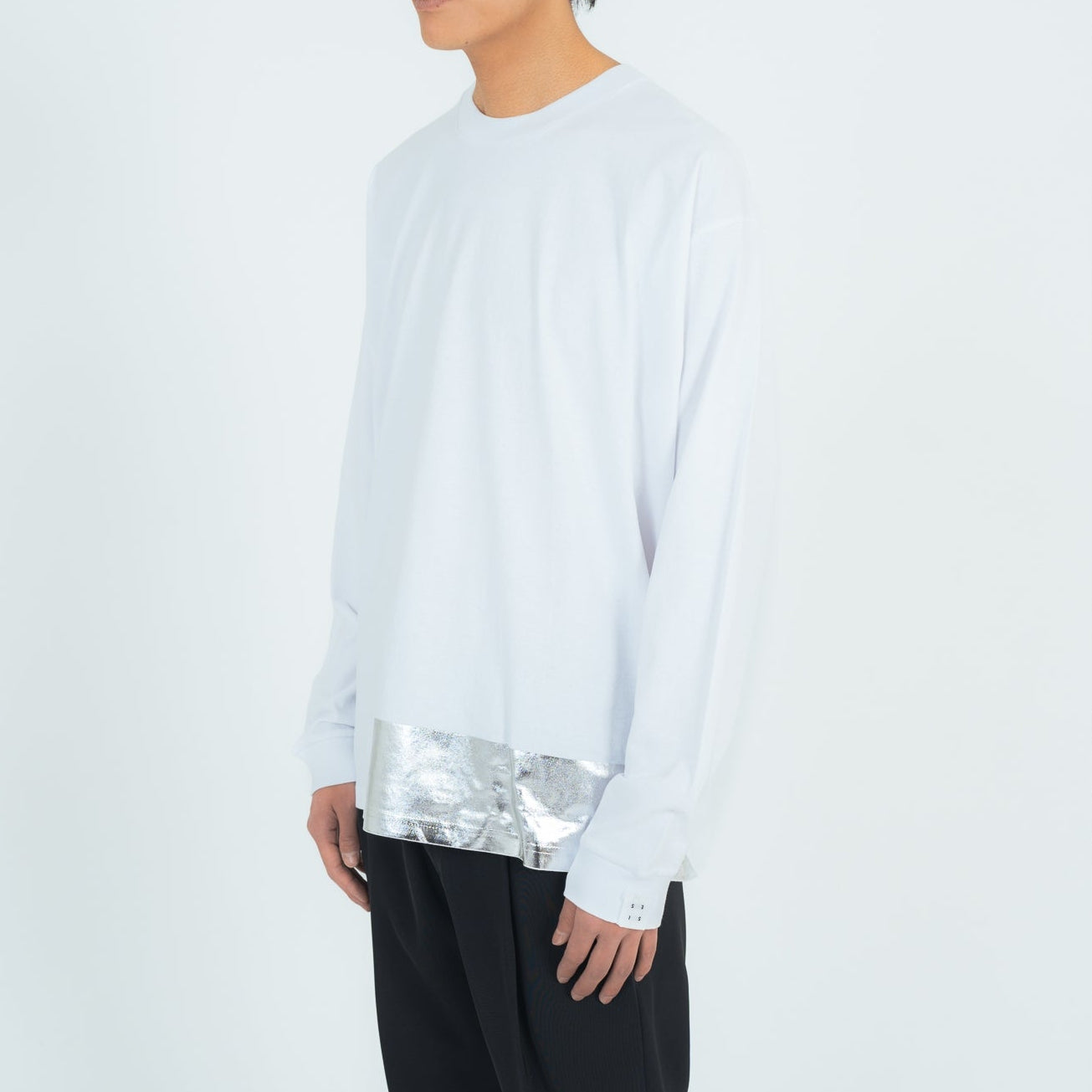 SILVER LONG T-SHIRTS (WHITE)