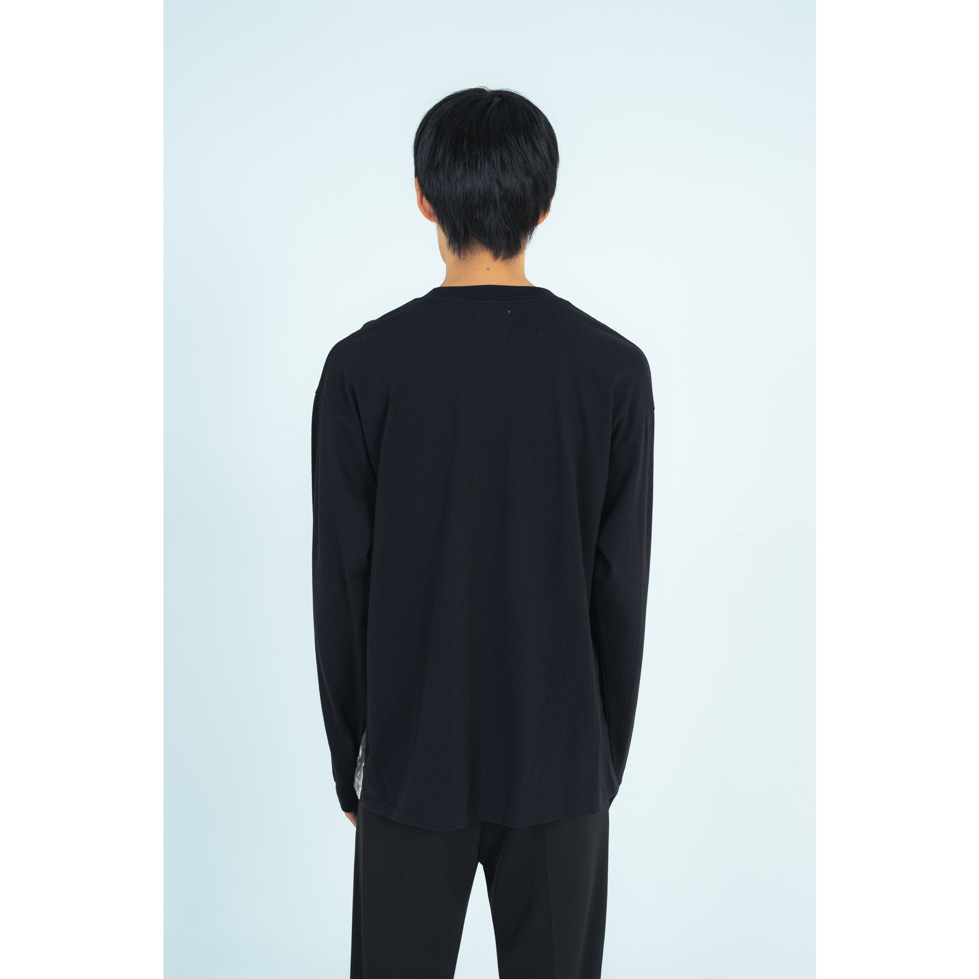 SILVER LONG T-SHIRTS (BLACK)