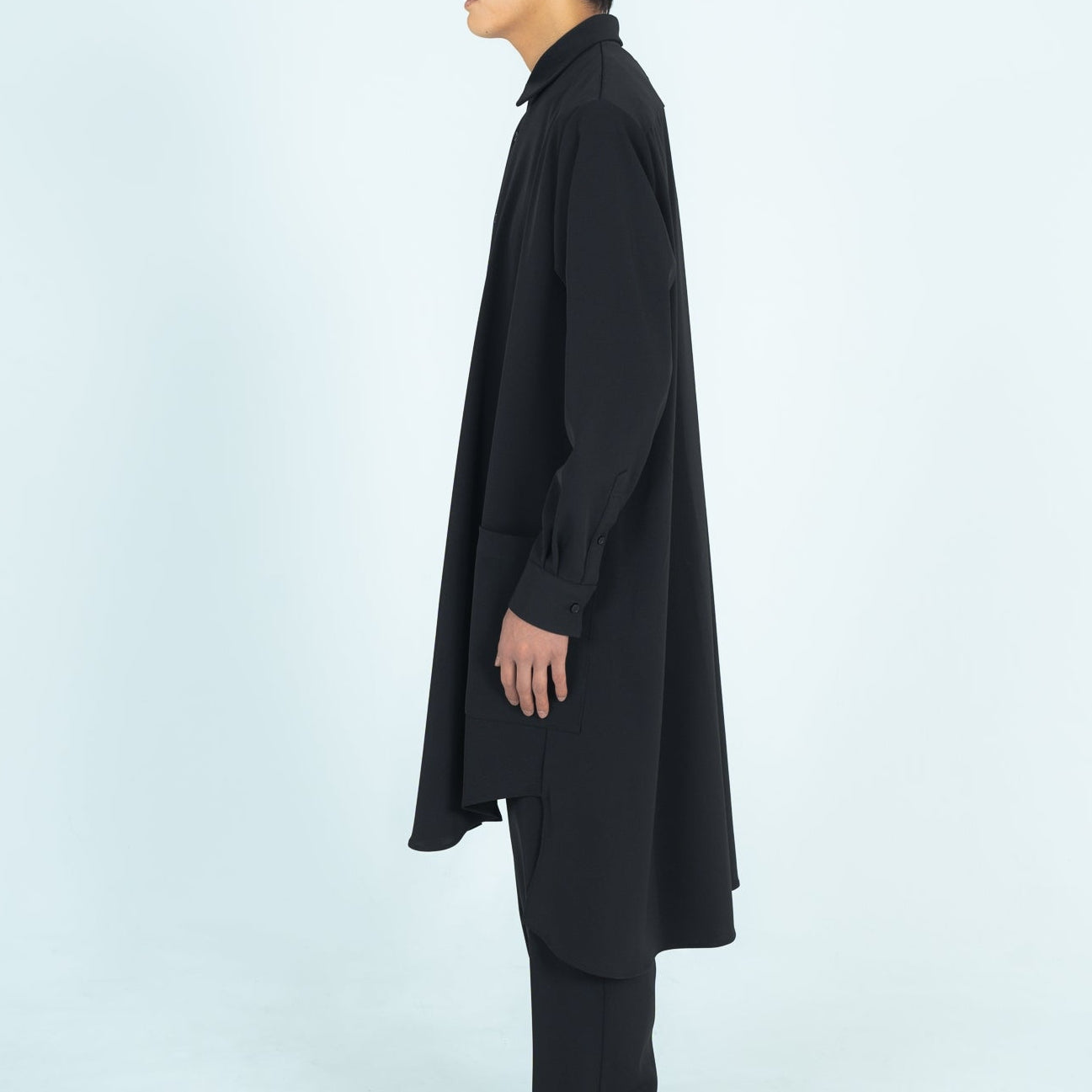 LONG SHIRTS (TWILL TWIMY) BLACK