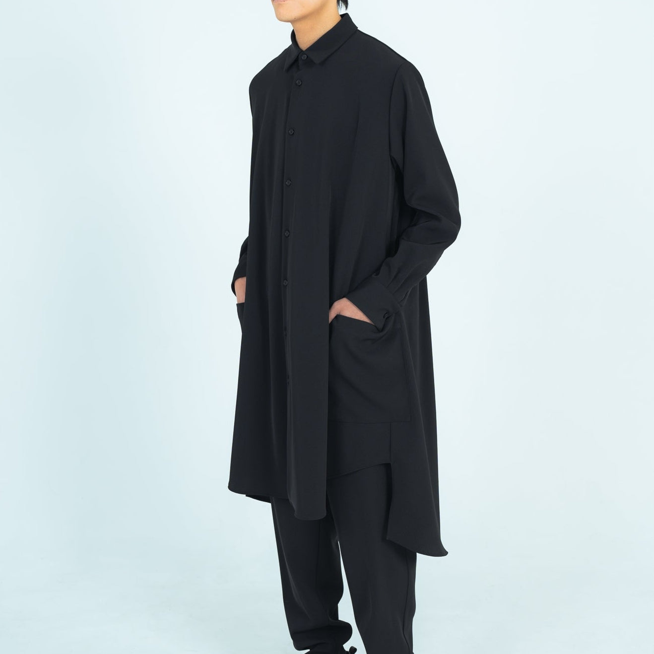 LONG SHIRTS (TWILL TWIMY) BLACK